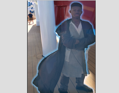 Me as Jedi-Photoshop Ghost Transparency w/ Outer Glow