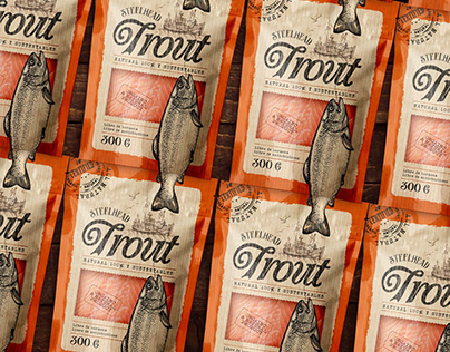 SteelHead Trout packaging design
