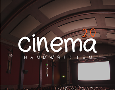 cinema - a free and unique handwritten font