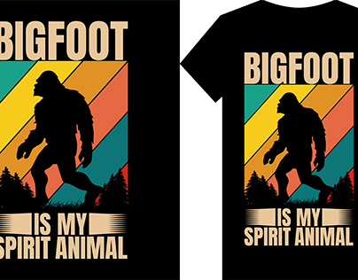bigfoot tshirt design