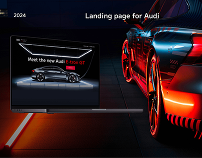 Audi Landing page concept / impressive prototyping