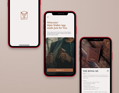 Mylo Wallet App - eCommerce App Design