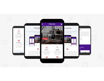 Cleanest – Mobile Template