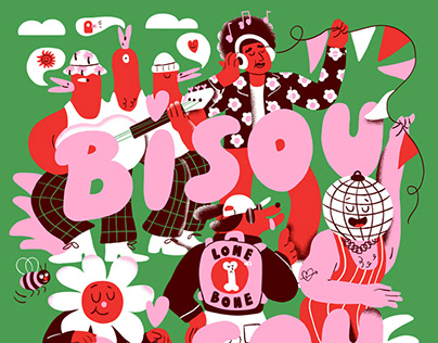 Bisou Bisou // festival poster