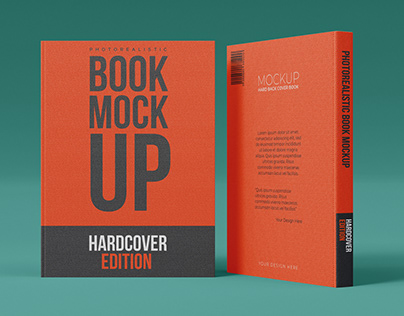 Free Standing Book Mockup PSD