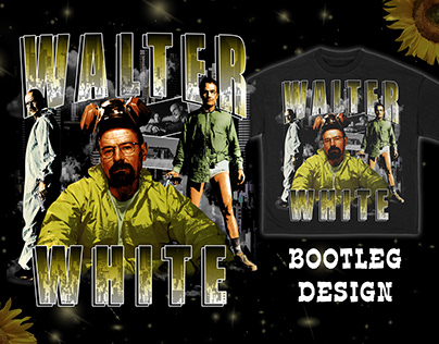 Breaking Bad "Walter White" Bootleg Tees Design