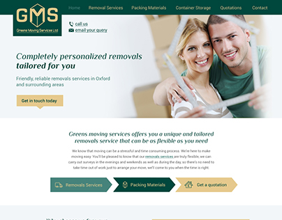 Removals company responsive site