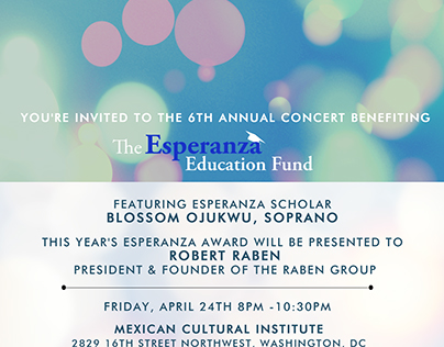 Esperanza Fund Annual Gala Invitation