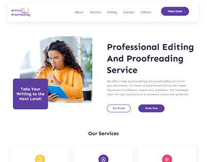 Editing and Proofreading Website