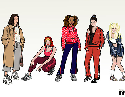 Illustration : Spice Girls for Hypebae