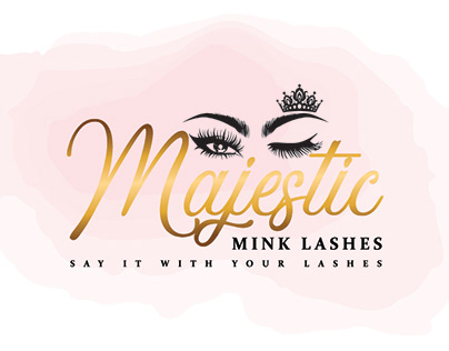 Majestic Mink Lashes Logo Design