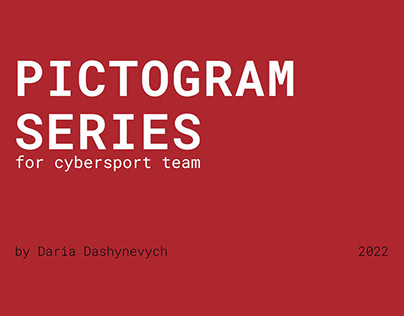 Pictogram series for cybersport team