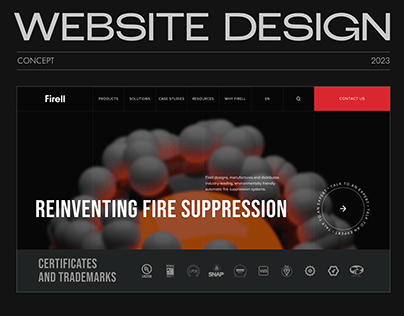 Fire protect systems website concept