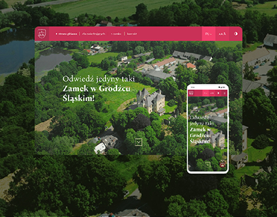 Grodziec Śląski Castle // website design