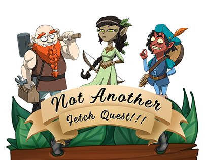 Art for the card game "Not Another Fetch Quest"
