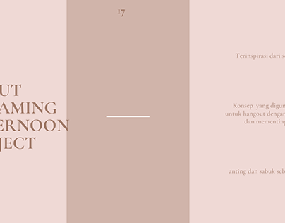 Creative Portofolio "about gloaming afternoon project"
