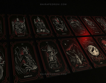 Major Arcana Tarot Cards - Horror Dark Design