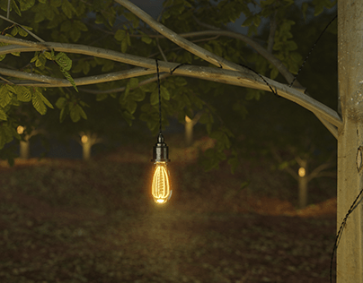 Lighting in Forest (Concept) 3D