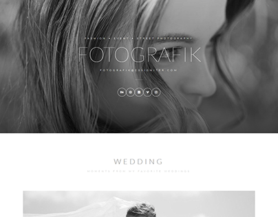 Fotografik - Landing page for photographers