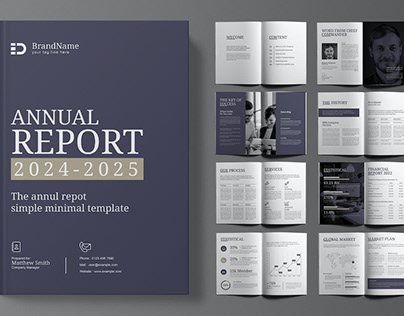 Annual Report Brochure Design Template