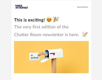 Times Internet Chatter Room Newsletter