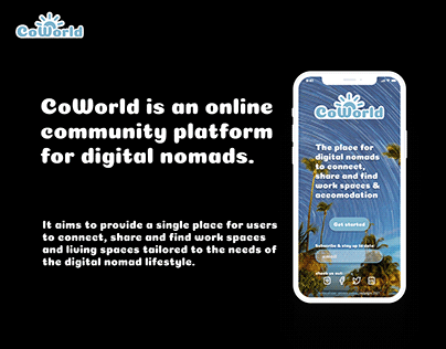 CoWorld App for Digital Nomads