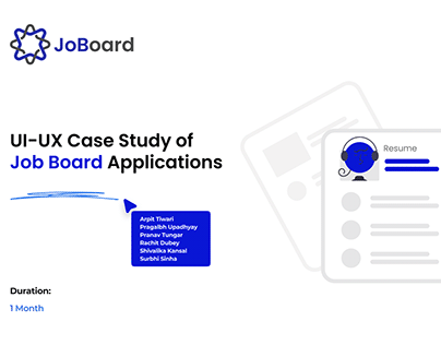 UI-UX Case Study of job broad application