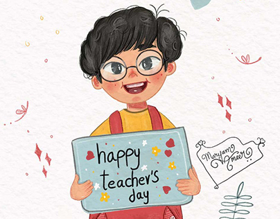 Character Design - Happy Teacher's Day Illustration