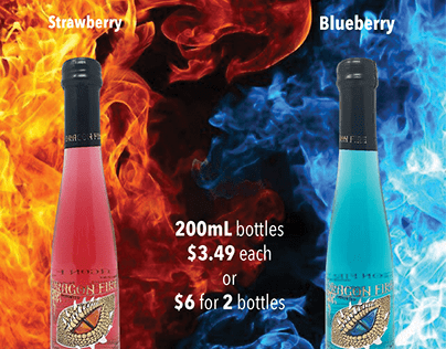 Dragon Fire Strawberry and Blueberry