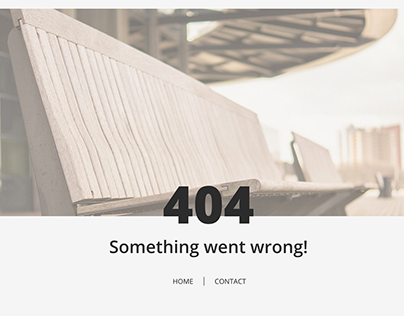 404 page concept.