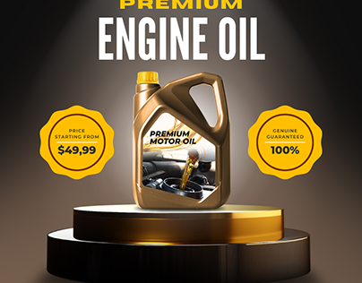 Motor Oil Promotion Product for Ads