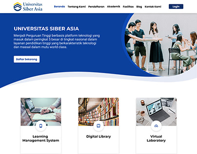 Project thumbnail - Education Landing Page at Asia Cyber University
