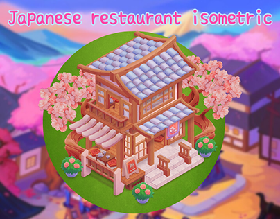 Project thumbnail - Japanese restaurant isometric