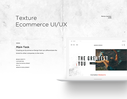 Textured Ecommerce Web Design