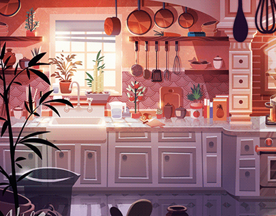 Concept art "Incredible Kitchen" video game