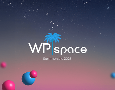 Wpspace Logo Variant with Palmtree