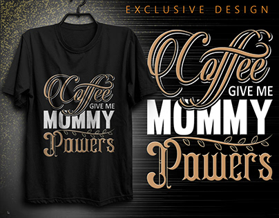 Typography coffee t-shirt design