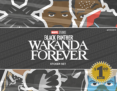 Black Panther: Wakanda Forever Sticker Set