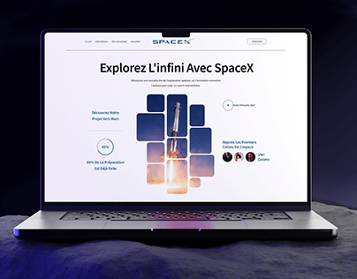 Concept de Homepage pour SpaceX