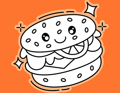 Food Kawai Doodle Character