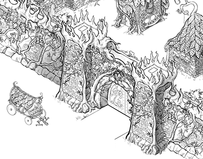 City of elves. Object concepts