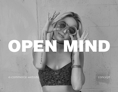 Open mind - concept ecommerce website