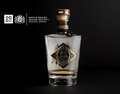 Brand- & Packaging Design, Domkaiser Gold Vodka