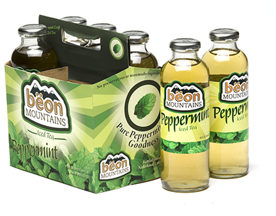 Beon Mountains Iced Tea Packaging