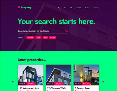 Free property website design