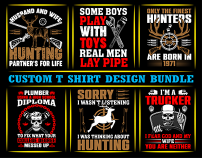 custom t-shirt bundle for t- shirt lover.