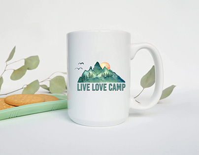 Live Love Camp Mountain Sublimation
