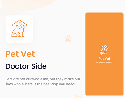 Pet Vet App Projects -Doctor side panel design