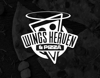 Wings Heauen & Pizza Logo design