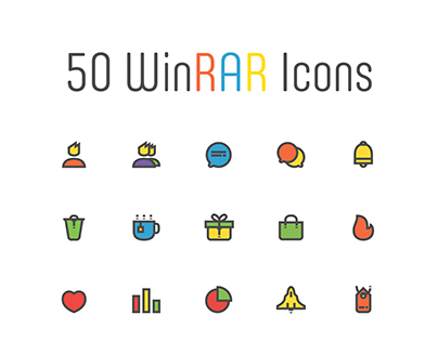 50 WinRAR icons